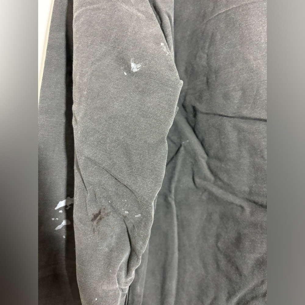 Carhartt Peat Gray Canvas Snap Front Fleece-Lined Shirt Jacket #357 - Picture 4 of 11